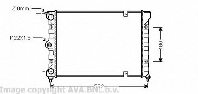 AVA QUALITY COOLING vw2084 -  Радиатор, охлаждение двигателя